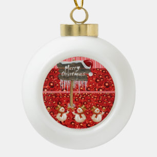 Adorno De Cerámica Tipo Bola Ornamento de bolas de cerámica para navidades, hom