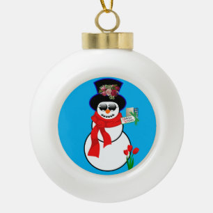 Adorno De Cerámica Tipo Bola Ornamento de bolas de cerámica para navidades, hom