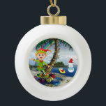 Adorno De Cerámica Tipo Bola Ornamento de bolas de cerámica para navidades, hom<br><div class="desc">Navidades Cerámica Ball Ornament Decoran tu hermoso árbol de Navidad con un adorno personalizado. Algo para todos,  Maria lurdis afonso,  https://www.zazzle.com/succeedinbeautybarb</div>