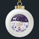 Adorno De Cerámica Tipo Bola Ornamento de bolas de cerámica para navidades, hom<br><div class="desc">Navidades Cerámica Ball Ornament Decoran tu hermoso árbol de Navidad con un adorno personalizado. Algo para todos,  Maria lurdis afonso,  https://www.zazzle.com/succeedinbeautybarb</div>