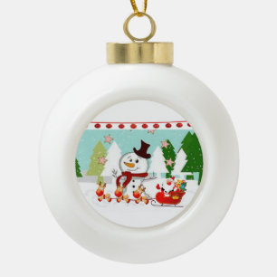 Adorno De Cerámica Tipo Bola Ornamento de bolas de cerámica para navidades, hom