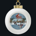 Adorno De Cerámica Tipo Bola Ornamento de bolas de cerámica para navidades, hom<br><div class="desc">Navidades Cerámica Ball Ornament Decoran tu hermoso árbol de Navidad con un adorno personalizado. Algo para todos,  Maria lurdis afonso,  https://www.zazzle.com/succeedinbeautybarb</div>