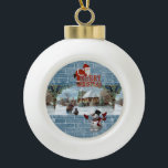 Adorno De Cerámica Tipo Bola Ornamento de bolas de cerámica para navidades, hom<br><div class="desc">Navidades Cerámica Ball Ornament Decoran tu hermoso árbol de Navidad con un adorno personalizado. Algo para todos,  Maria lurdis afonso,  https://www.zazzle.com/succeedinbeautybarb</div>