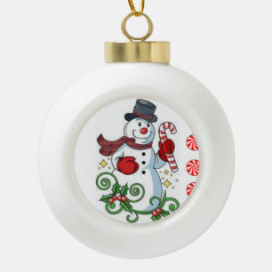 Adorno De Cerámica Tipo Bola Ornamento de bolas de cerámica para navidades, hom