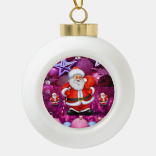 Adorno De Cerámica Tipo Bola Ornamento de la bola de cerámica para navidades, S