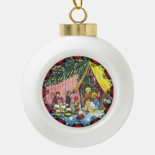 Adorno De Cerámica Tipo Bola Ornamento de la Natividad de los navidades
