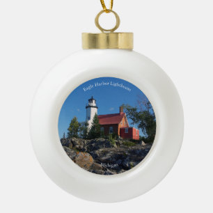 Adorno De Cerámica Tipo Bola Ornamento del faro del puerto de Eagle