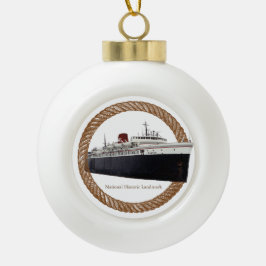 Adorno De Cerámica Tipo Bola Ornamento histórico nacional de la cuerda Badger