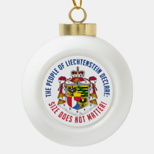 Adorno De Cerámica Tipo Bola Ornamento navideño de Liechtenstein