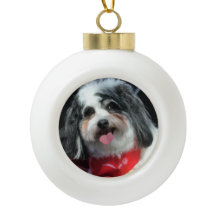 Ornamento navideño de perro lindo, estafa de K-Cee