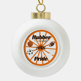 Adorno De Cerámica Tipo Bola Ornamento navideño del Orgullo Hubber