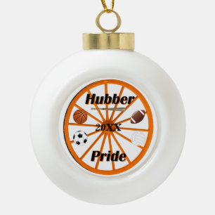 Adorno De Cerámica Tipo Bola Ornamento navideño del Orgullo Hubber