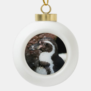 Adorno De Cerámica Tipo Bola Ornamento pingüino