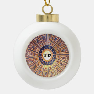 Adorno De Cerámica Tipo Bola Ornamento sagrado de Navidad de Arte Italiano