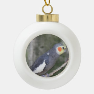 Adorno De Cerámica Tipo Bola Pájaro del Cockatiel