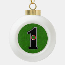 Adorno De Cerámica Tipo Bola Perfecto regalo de Navidades para golfista con agu