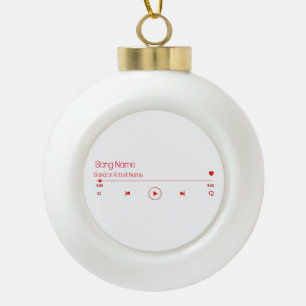 Adorno De Cerámica Tipo Bola Personaliza Tu Música Favorita