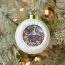 Personalizable Vintage Christmas Framed Ornament