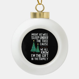 Adorno De Cerámica Tipo Bola Podrías dormir bajo el árbol Regalo de Navidad