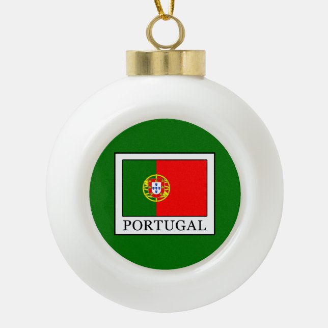 Adorno De Cerámica Tipo Bola Portugal (Anverso)