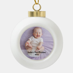 Adorno De Cerámica Tipo Bola Primeros navidades de Cute baby