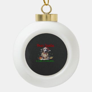 Adorno De Cerámica Tipo Bola Querido Santa Puedo Explicar Great Dane Camiseta E