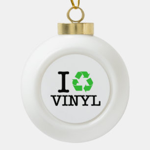 Adorno De Cerámica Tipo Bola Reciclar vinilo