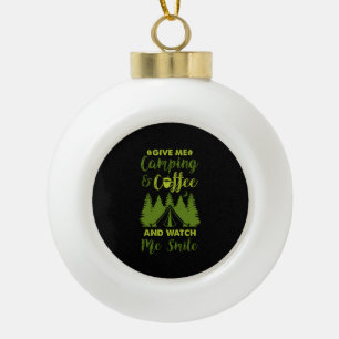 Adorno De Cerámica Tipo Bola Regalo de café de camping