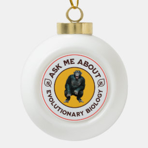 Adorno De Cerámica Tipo Bola Regalo de humor friki meme de biología de la evolu