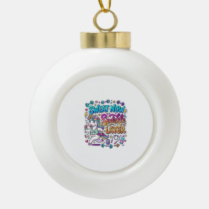 Adorno De Cerámica Tipo Bola Regalo de Sudor de Unicornio Ahora Brilla Más Tard