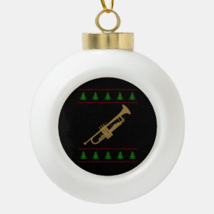 Adorno De Cerámica Tipo Bola Regalo de Trumpet para navidades
