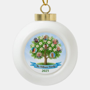 Adorno De Cerámica Tipo Bola Regalo navideño de herencia de Navidades fotográfi
