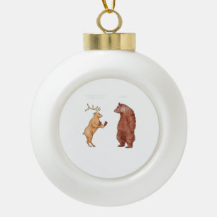 Adorno De Cerámica Tipo Bola Regalos de frases divertidas de Osos Manos Oh Cier