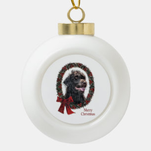 Adorno De Cerámica Tipo Bola Regalos de Navidades de Labradoodle
