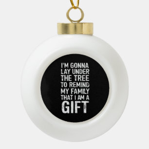 Adorno De Cerámica Tipo Bola Regalos familiares de Navidad que se pondrán debaj