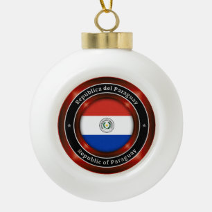 Adorno De Cerámica Tipo Bola República de Paraguay