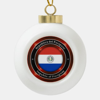 Adorno De Cerámica Tipo Bola República de Paraguay
