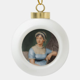Adorno De Cerámica Tipo Bola Retrato de Jane Austen