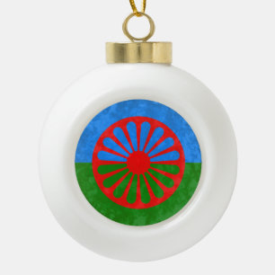 Adorno De Cerámica Tipo Bola Romani