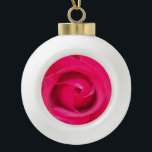 Adorno De Cerámica Tipo Bola Rosa rosa rojo romántico<br><div class="desc">Rosa rosada y roja romántica.</div>