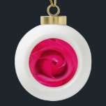 Adorno De Cerámica Tipo Bola Rosa rosa rojo romántico<br><div class="desc">Rosa rosada y roja romántica.</div>