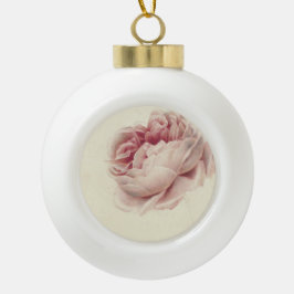 Adorno De Cerámica Tipo Bola Roze Roos (1792) - Arte botánico de época