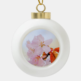 Adorno De Cerámica Tipo Bola Sakura - Flor japonesa de cerezo