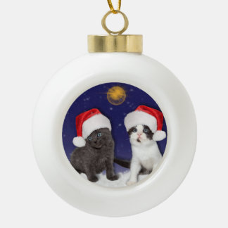 Adorno De Cerámica Tipo Bola Santa Cats Cuestos