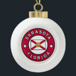 Adorno De Cerámica Tipo Bola Sarasota Florida<br><div class="desc">Sarasota Florida</div>