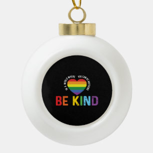 Adorno De Cerámica Tipo Bola Sea amable LGBT Gay Les Pride Rainbow