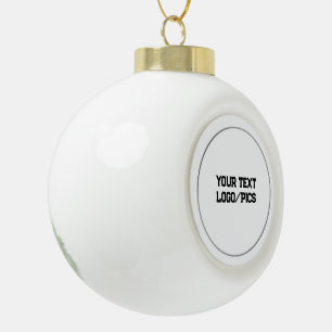 Adorno De Cerámica Tipo Bola Sencillo logo de personalizado minimalista elegant