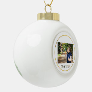 Adorno De Cerámica Tipo Bola Sencillo logo de personalizado minimalista elegant