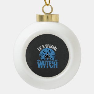 Adorno De Cerámica Tipo Bola Ser una bruja especial diseño de Halloween_1