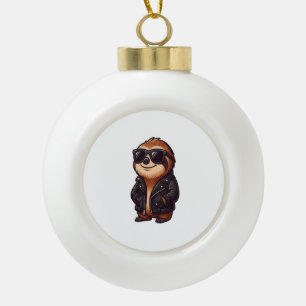 Adorno De Cerámica Tipo Bola Sloth Chill Mood